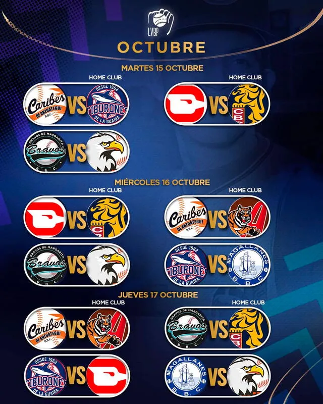 CALENDARIO de la LVBP 202425 fechas CONFIRMADAS de los juegos de