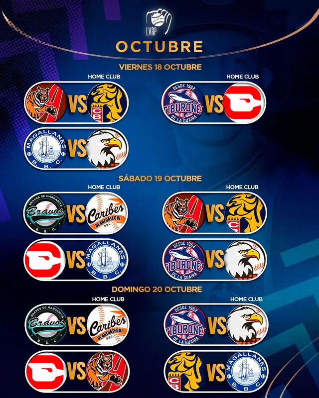 CALENDARIO de la LVBP 202425 fechas CONFIRMADAS de los juegos de