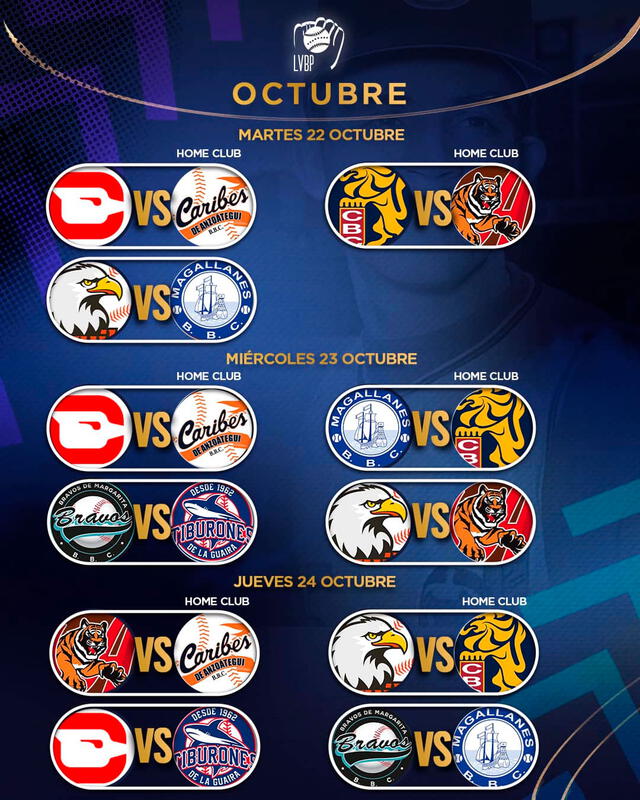 Calendario de la LVBP 2024-25. Foto: LVBP   