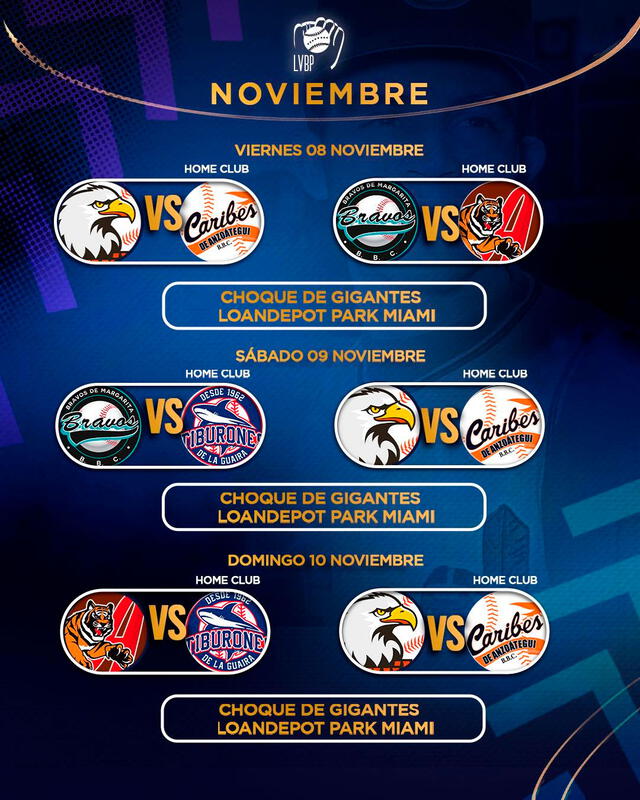 Calendario de la LVBP 2024-25. Foto: LVBP   