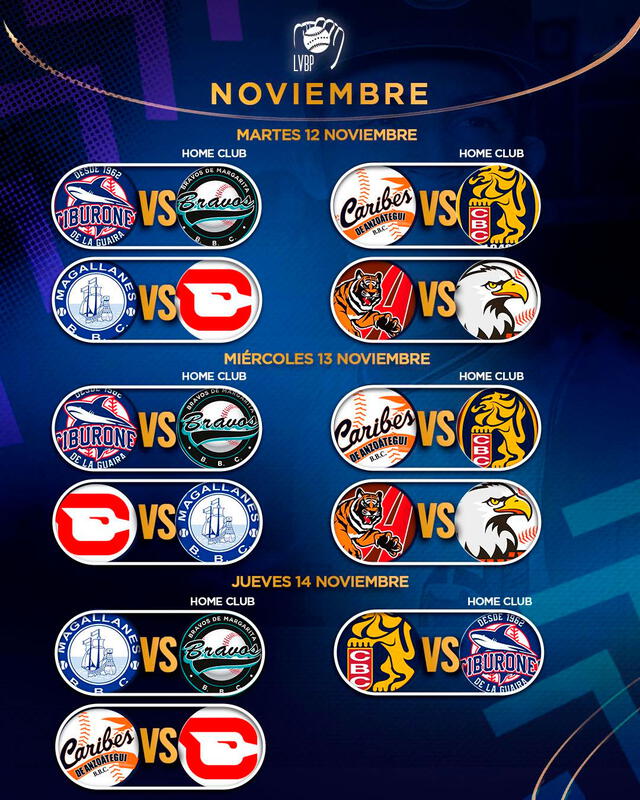 Calendario de la LVBP 2024-25. Foto: LVBP   