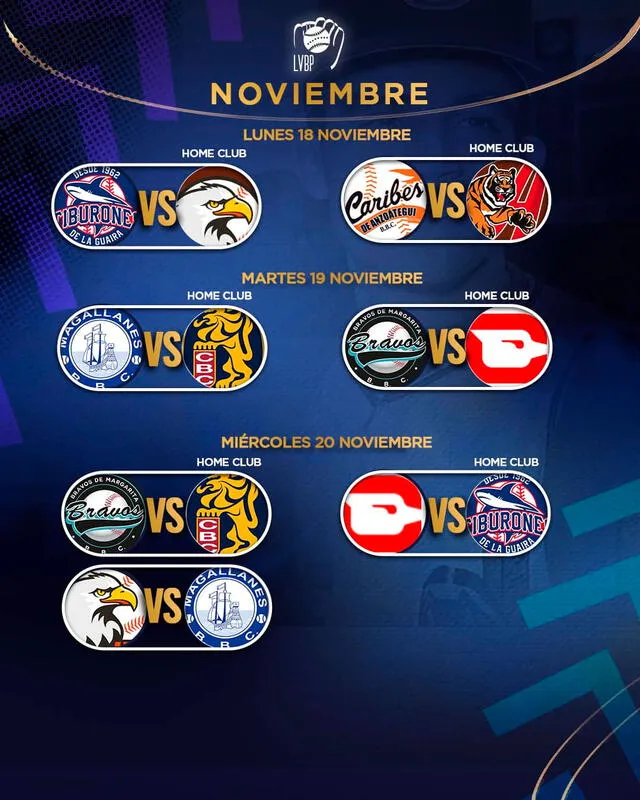 Calendario de la LVBP 2024-25. Foto: LVBP   