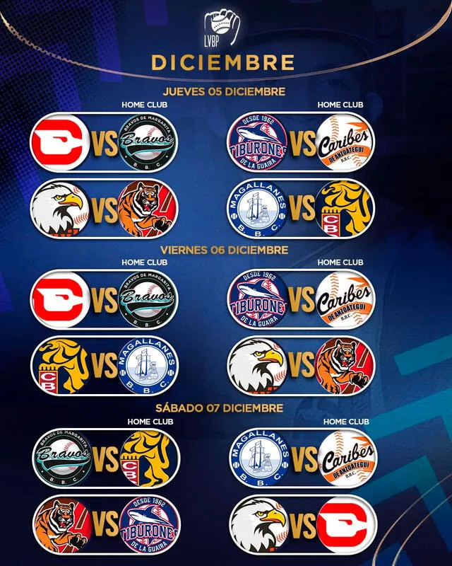 Calendario de la LVBP 2024-25. Foto: LVBP   