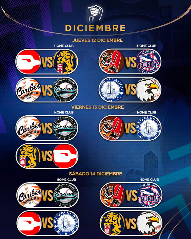 Calendario de la LVBP 2024-25. Foto: LVBP   