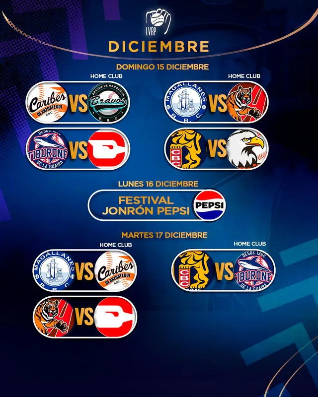 Calendario de la LVBP 2024-25. Foto: LVBP   