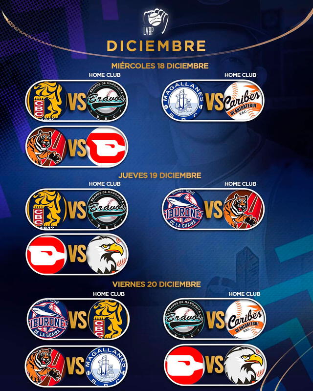 Calendario de la LVBP 2024-25. Foto: LVBP   