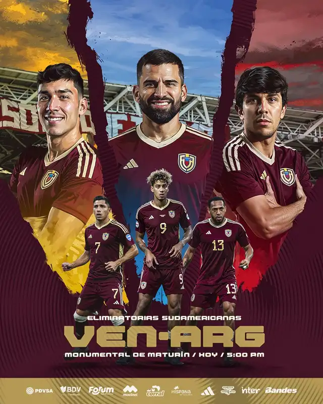 Hoy juega la Vinotinto contra Argentina. Foto: la Vinotinto   