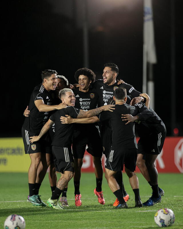 Este 14 de octubre, la Vinotinto afrontó un último entrenamiento en Asunción. Foto: la Vinotinto   