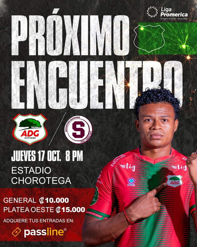 Entradas para el partido ante Saprissa. Foto: Asociación Deportiva Guanacasteca 