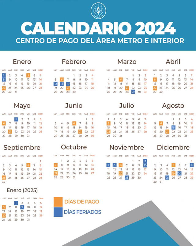 Calendario de pago del CSS por cheque. Foto: CSS   