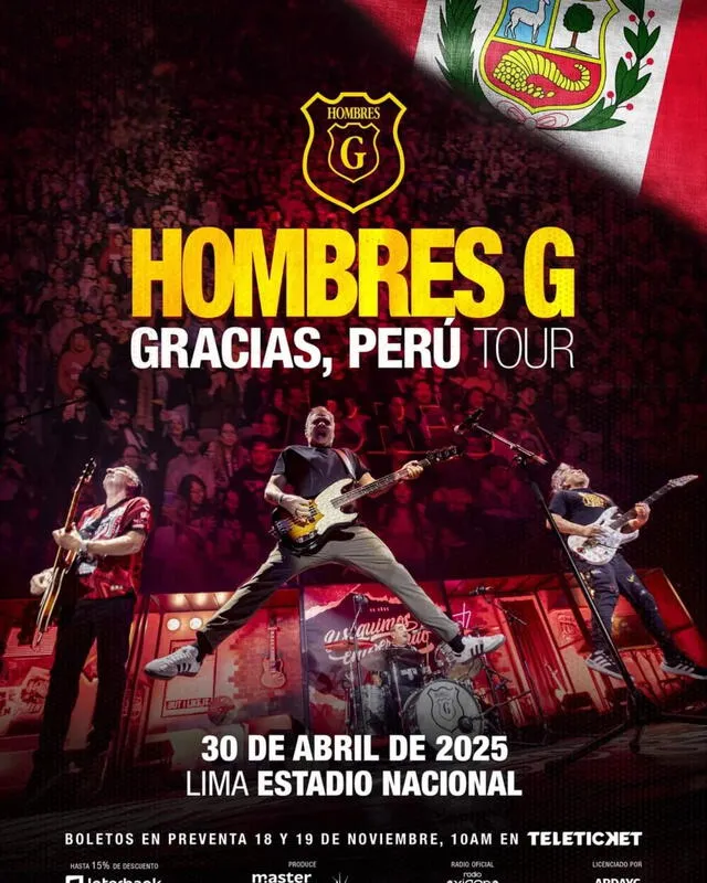 Hombres G, una de las bandas más icónicas de la música en español, vuelven a Lima. Foto: difusión Hombres G, una de las bandas más icónicas de la música en español, vuelven a Lima. Foto: difusión