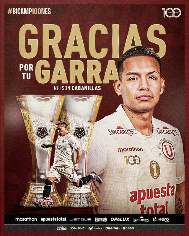 Nelson Cabanillas se formó en las divisiones menores del equipo estudiantil. Foto: Universitario   