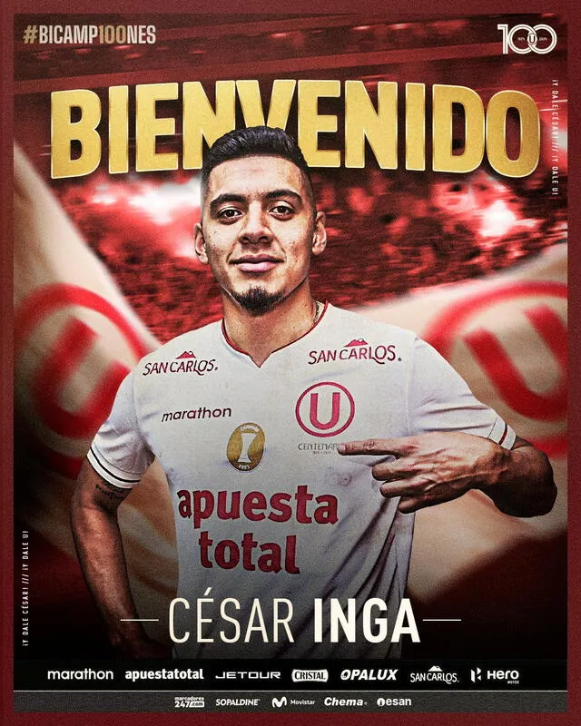  César Inga firmó por 3 temporadas con Universitario. Foto: Universitario   