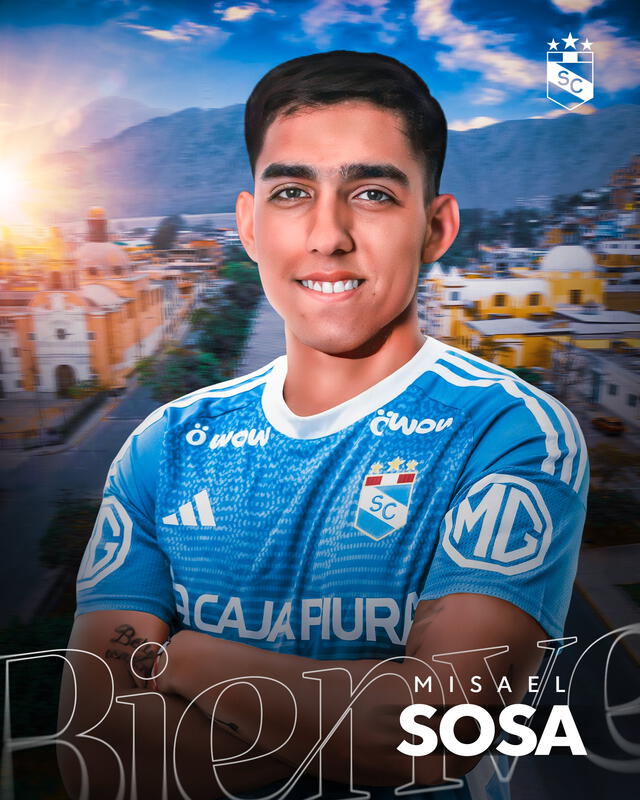  Misael Sosa fue anunciado como el primer fichaje de Sporting Cristal para la próxima temporada. Foto: Sporting Cristal    