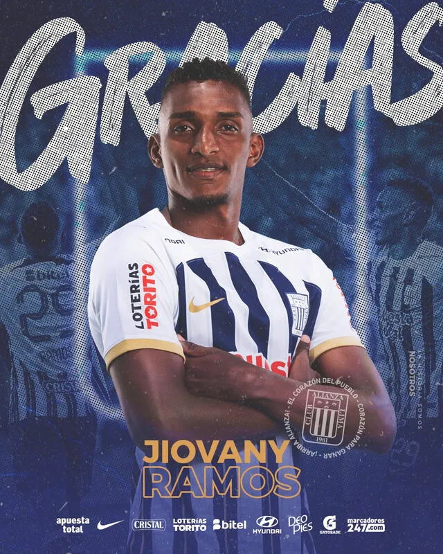 Jiovany Ramos llegó a Alianza Lima a inicios del 2023. Foto: Alianza Lima   