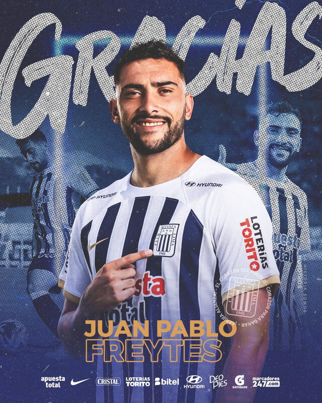  Alianza Lima se despide de Juan Pablo Freytes. Foto: Alianza Lima   