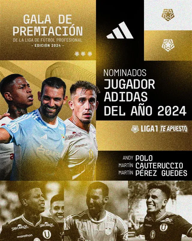  Los mejores jugadores del torneo peruano en la temporada 2024. Foto: Liga 1 