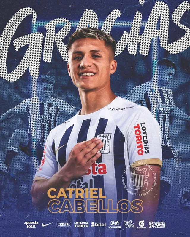 Catriel Cabello jugó 37 partidos este 2024 con el club íntimo. Foto: Alianza Lima   