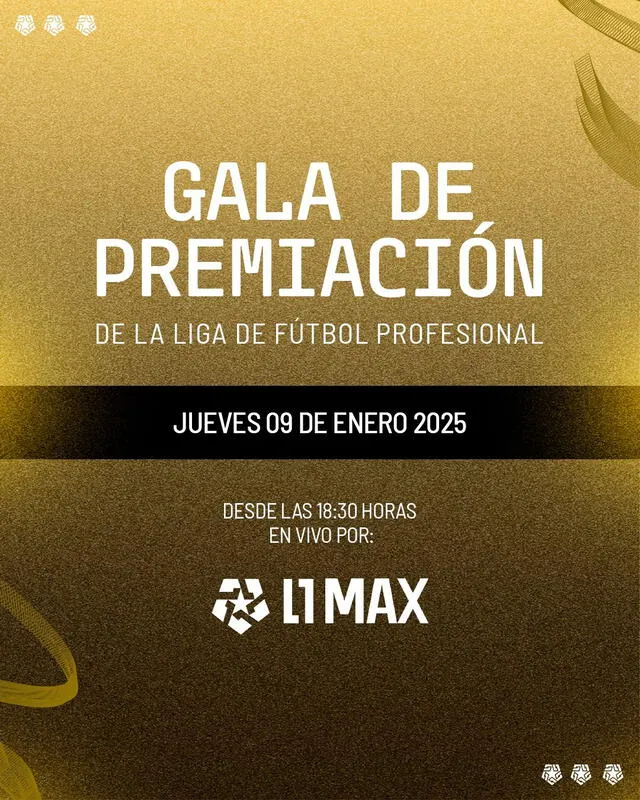  Gala de premiación del fútbol peruano. Foto: Liga 1   