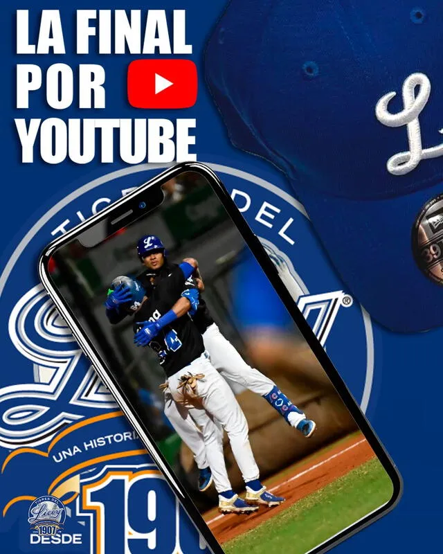 El canal de YouTube de los Tigres del Licey transmitirá el juego. Foto: Licey   