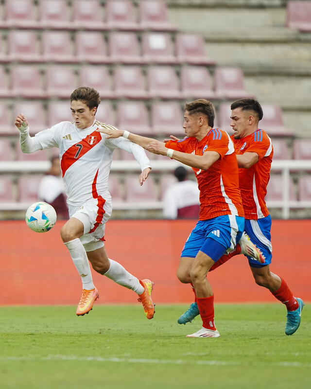  Perú quedó eliminado del Sudamericano Sub-20 tras perder 3-2 ante Chile. Foto: La Bicolor/X   