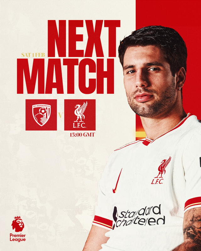  Liverpool visitará a Bournemouth. Foto: Liverpool   