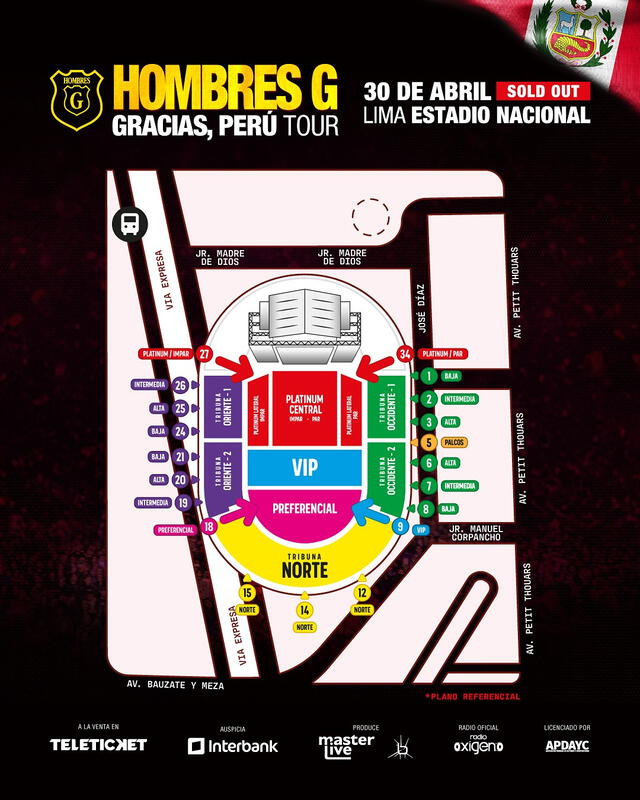 Puertas de acceso. Foto: Teleticket   