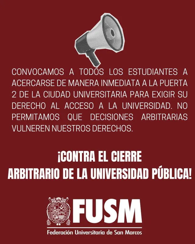 Comunicado FUSM Comunicado FUSM