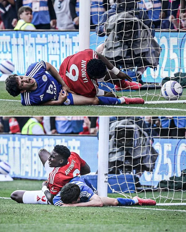 Taiwo Awoniyi quedó en coma inducido en el hospital tras el partido por la Premier League. Foto: ESPN Taiwo Awoniyi quedó en coma inducido en el hospital tras el partido por la Premier League. Foto: ESPN