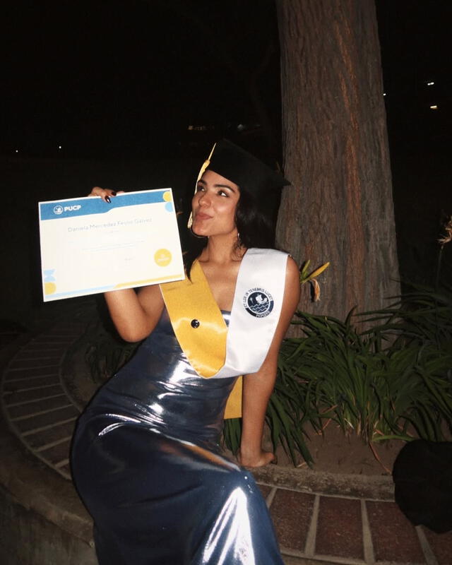 Daniela Feijoó estudió en la Pontificia Universidad Católica del Perú (PUCP). Foto: Instagram Daniela Feijoó estudió en la Pontificia Universidad Católica del Perú (PUCP). Foto: Instagram