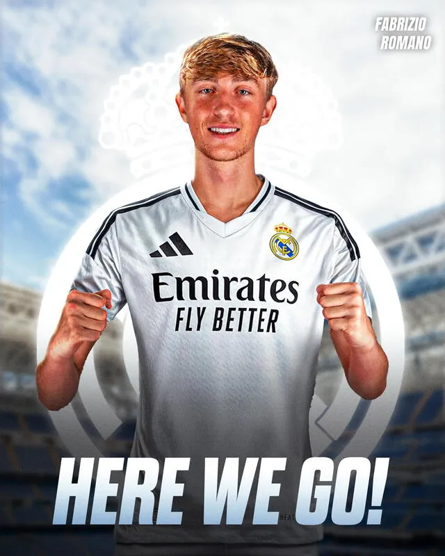  Dean Huijsen tiene apenas 20 años y es el primer fichaje del Real Madrid. Foto: Fabrizio Romano   