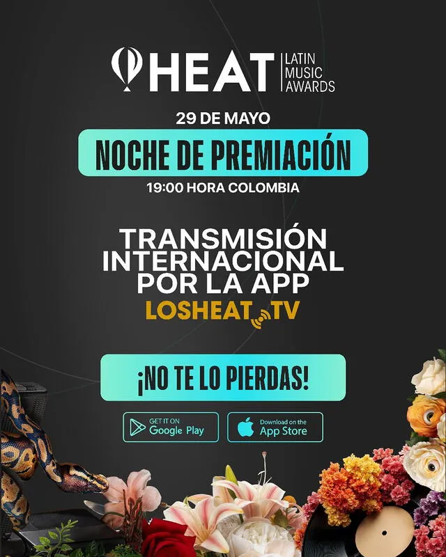 Horario para los Premios Heat 2025 Horario para los Premios Heat 2025