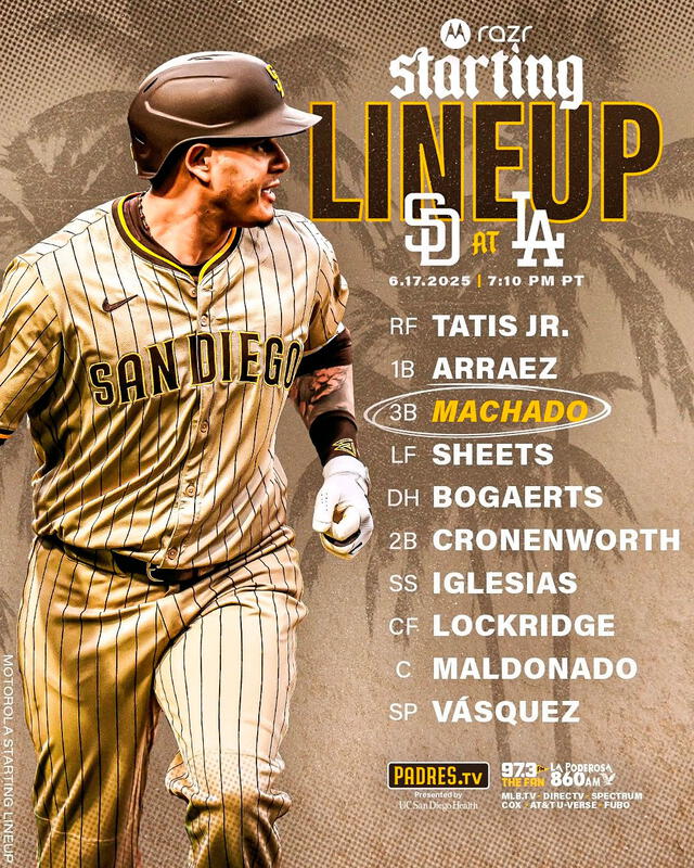 Lineup de los San Diego Padres Lineup de los San Diego Padres