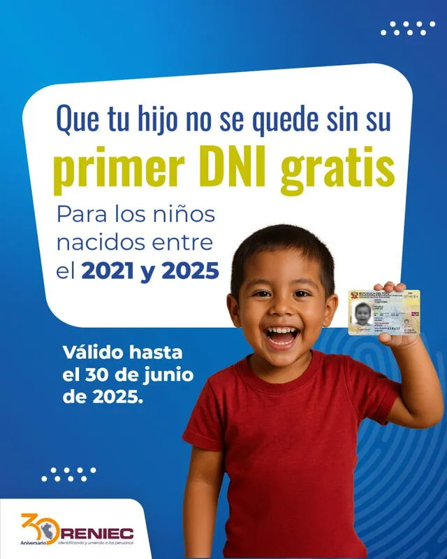 DNI electrónico gratis para menores de edad.