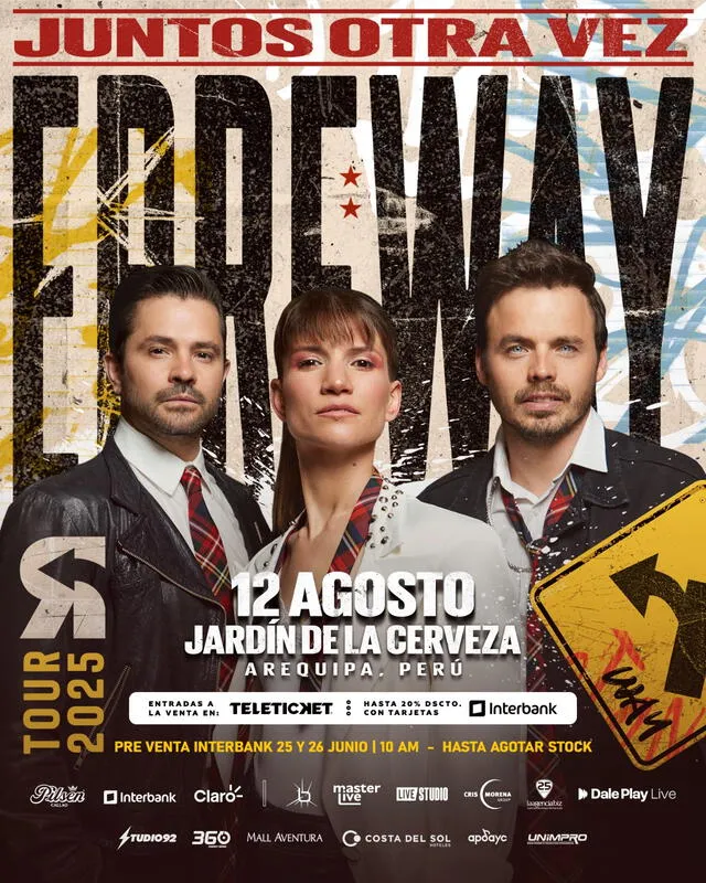 Concierto de Erreway en Arequipa. Foto: difusión Concierto de Erreway en Arequipa. Foto: difusión