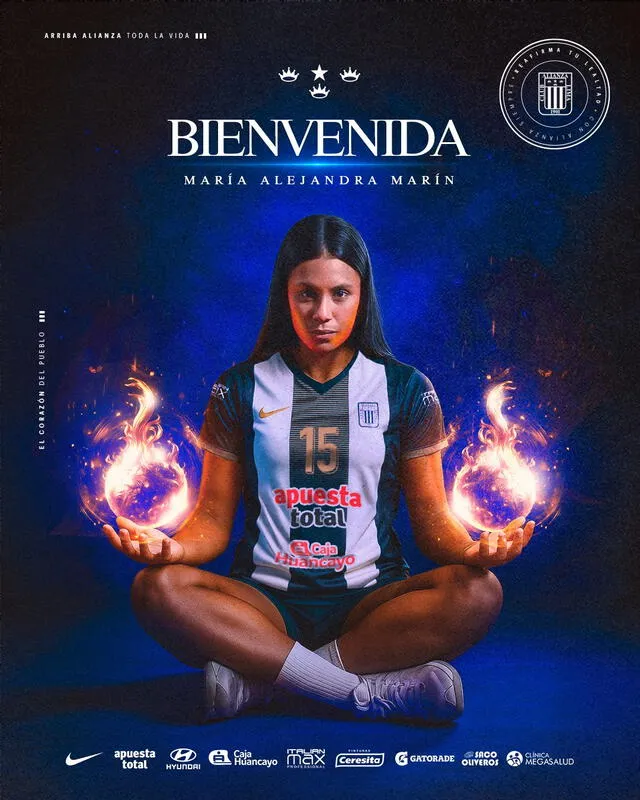  Anuncio de María Alejandra Marín como nueva jugadora de Alianza Lima. Foto: Alianza Lima Vóley   