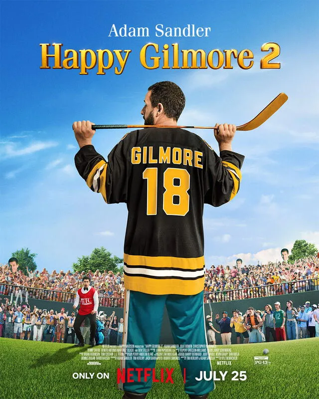 Adam Sandler vuelve con Happy Gilmore 2. Foto: Netflix Adam Sandler vuelve con Happy Gilmore 2. Foto: Netflix