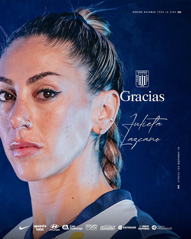 Julieta Lazcano llegó al club íntimo en 2024. Foto: Alianza Lima Vóley   