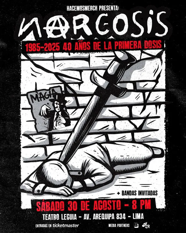 Narcosis celebrará los 40 años de ‘Primera dosis’ . Foto: difusión Narcosis celebrará los 40 años de ‘Primera dosis’ . Foto: difusión
