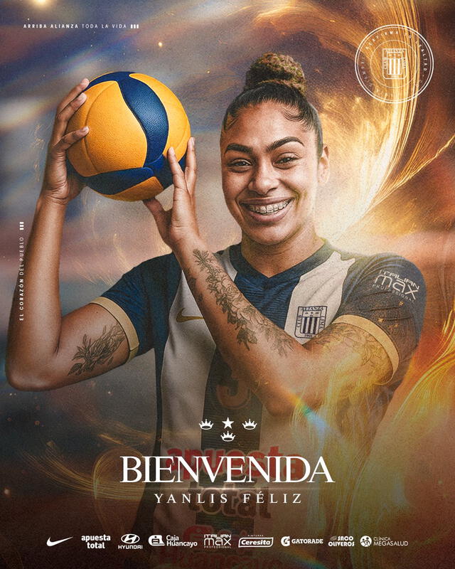 Anuncio de Yanlis Féliz como nueva jugadora de Alianza Lima. Foto: Alianza Lima Vóley Anuncio de Yanlis Féliz como nueva jugadora de Alianza Lima. Foto: Alianza Lima Vóley
