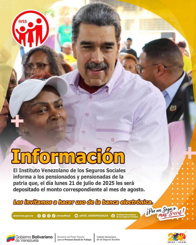 Anuncio de la pensión de agosto 2025 Anuncio de la pensión de agosto 2025