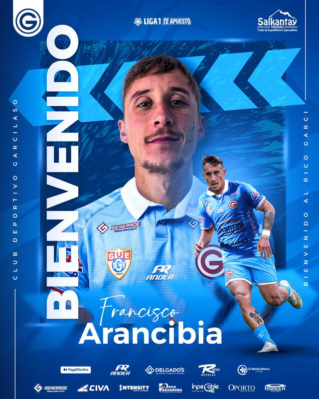 Arancibia deja la liga chilena luego de dos temporadas en la U. Católica. Foto: Deportivo Garcilaso   