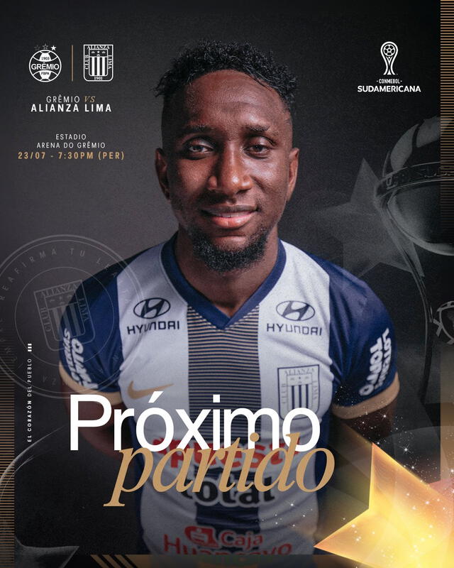 Banner del partido entre Alianza Lima y Gremio. Foto: Alianza Lima   