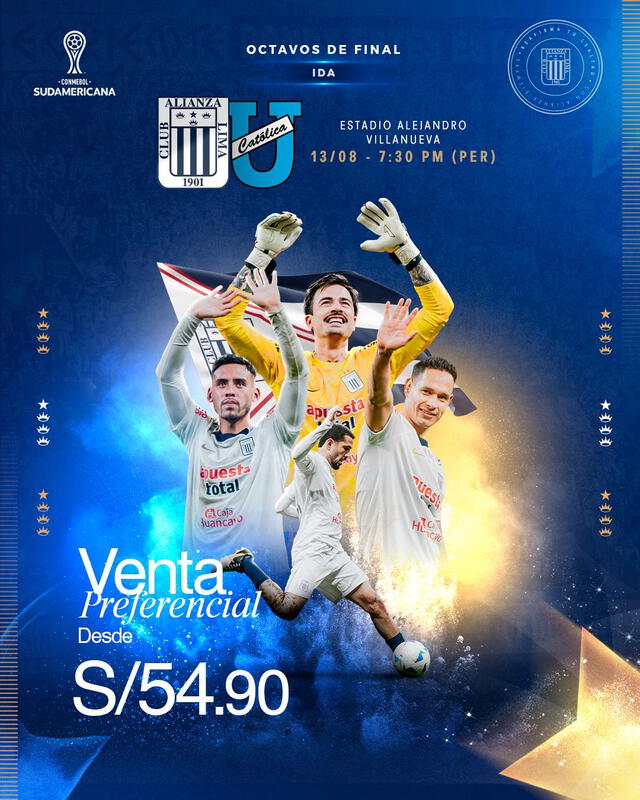 Los precios de las entradas van desde los 54 soles. Foto: Alianza Lima Los precios de las entradas van desde los 54 soles. Foto: Alianza Lima