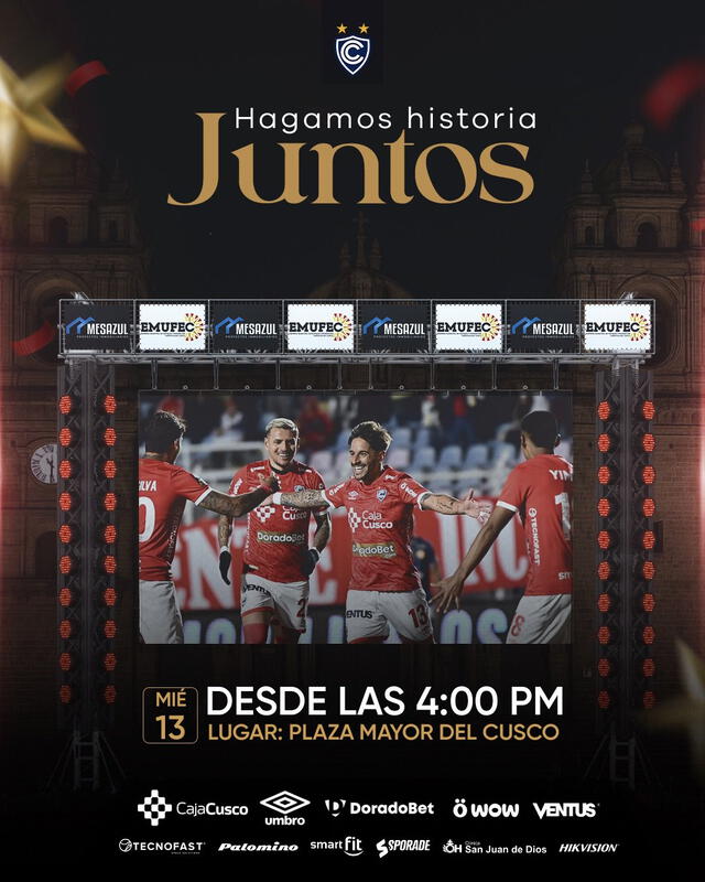 Cienciano jugará primero en Bolivia ante Bolívar por la Sudamericana. Foto: Club Cienciano Cienciano jugará primero en Bolivia ante Bolívar por la Sudamericana. Foto: Club Cienciano