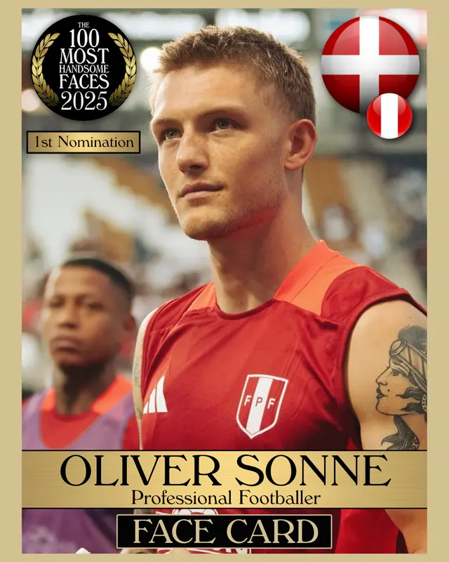  Oliver Sonne nominado como rostro más guapo del 2025 por TC Candler. Foto: TC Candler   