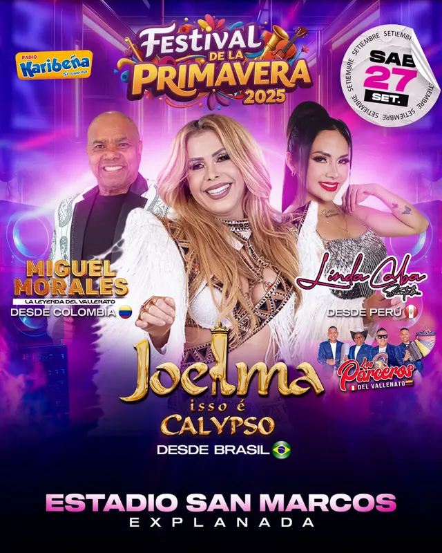 Este sábado 27 de septiembre, la artista se presentará en el Festival Internacional de Confraternidad de la Primavera en el Estadio San Marcos, junto a figuras como Miguel Morales y Joelma. Foto: difusión.   
