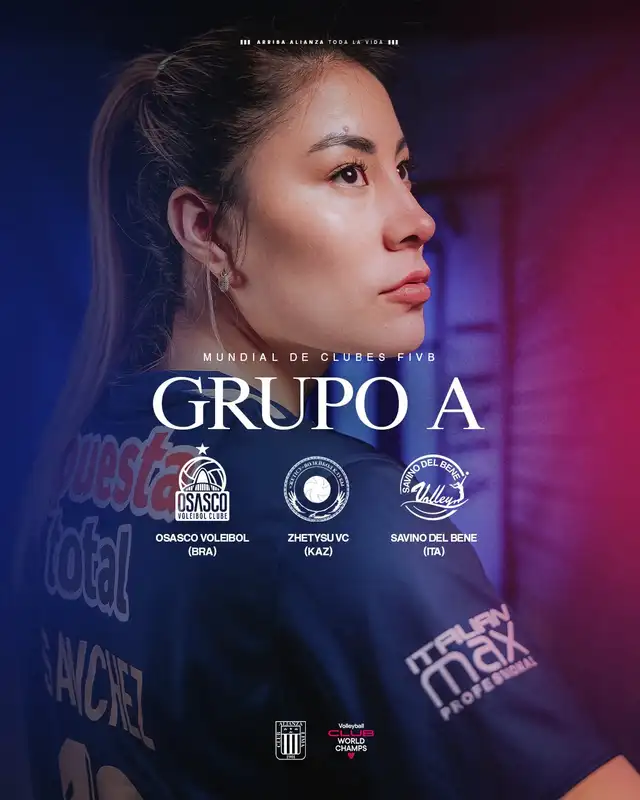 Grupo de Alianza Lima en el Mundial de Clubes de Vóley. Foto: Alianza Lima Grupo de Alianza Lima en el Mundial de Clubes de Vóley. Foto: Alianza Lima