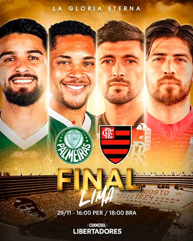 Banner oficial de la final de la Copa Libertadores 2025. Foto: Conmebol.   