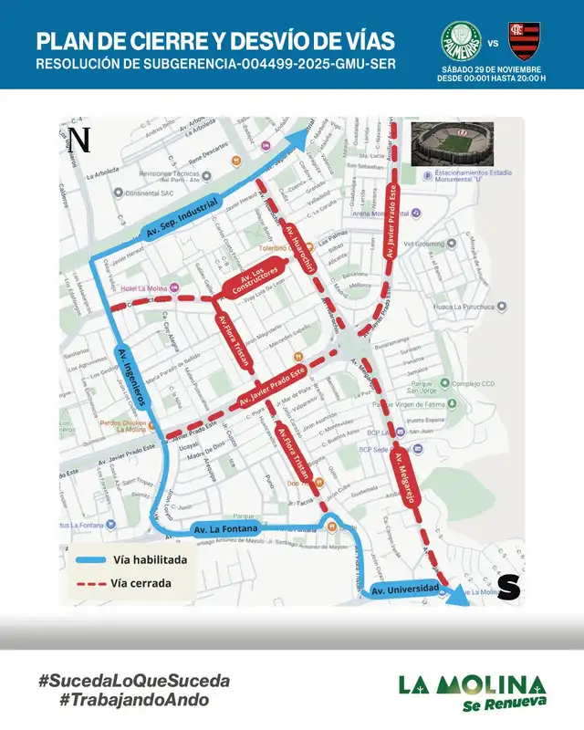 El alcalde de La Molina también precisó que habría presencia policial. Foto: Facebook.   